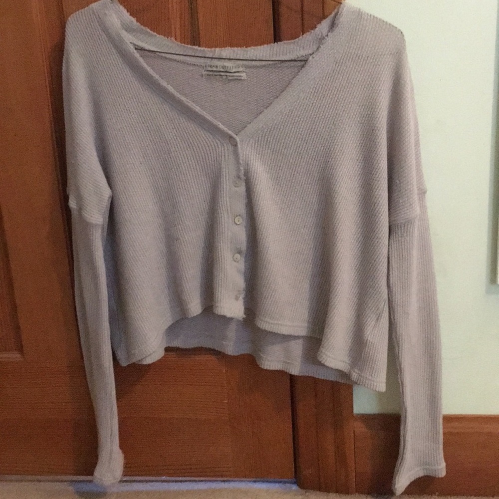 urban outfitters Courtney cardigan in light grey